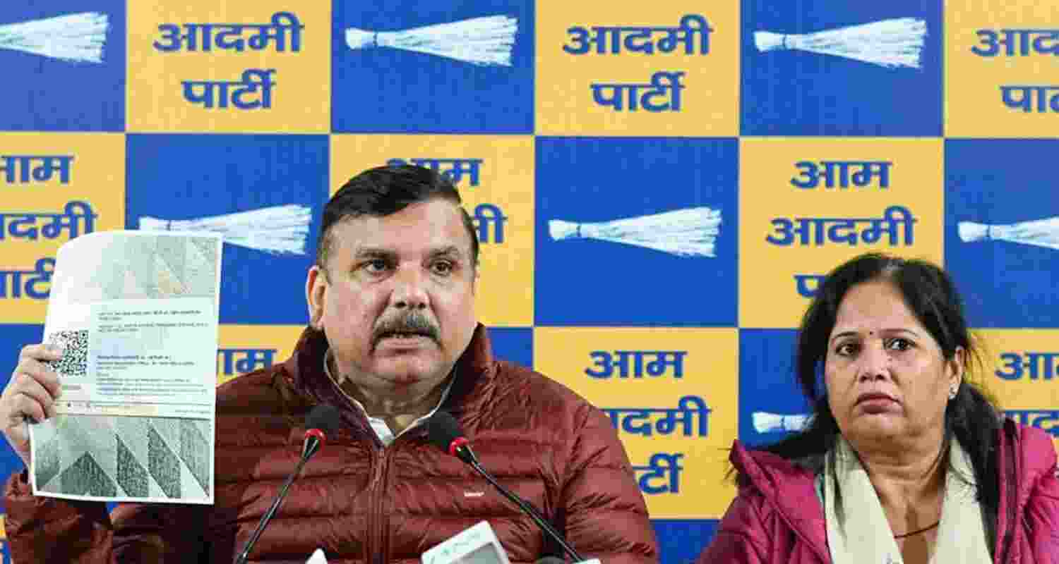 AAP Rajya Sabha MP Sanjay Singh.