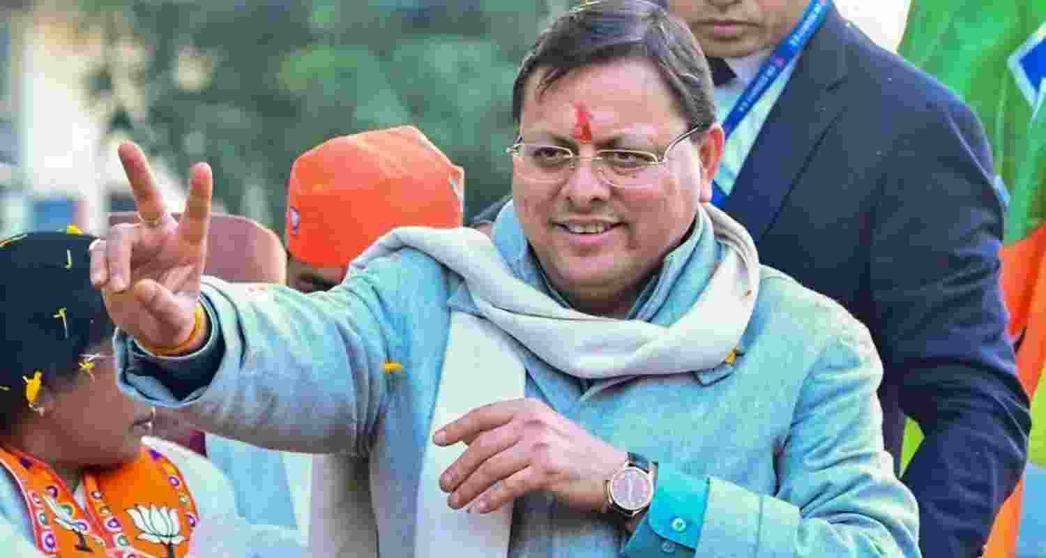 A file photo of Uttarakhand Chief Minister Pushkar Singh Dhami.