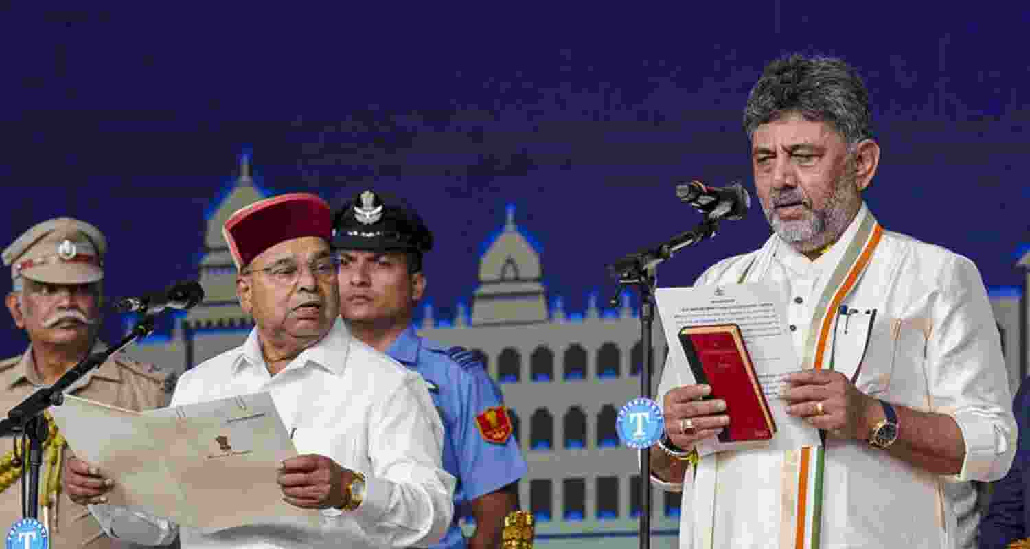 Former Deputy Chief Minister of Karnataka, Doddalahalli Kempegowda Shivakumar, popularly known as DKS, takes oath as the Karnataka CM. 