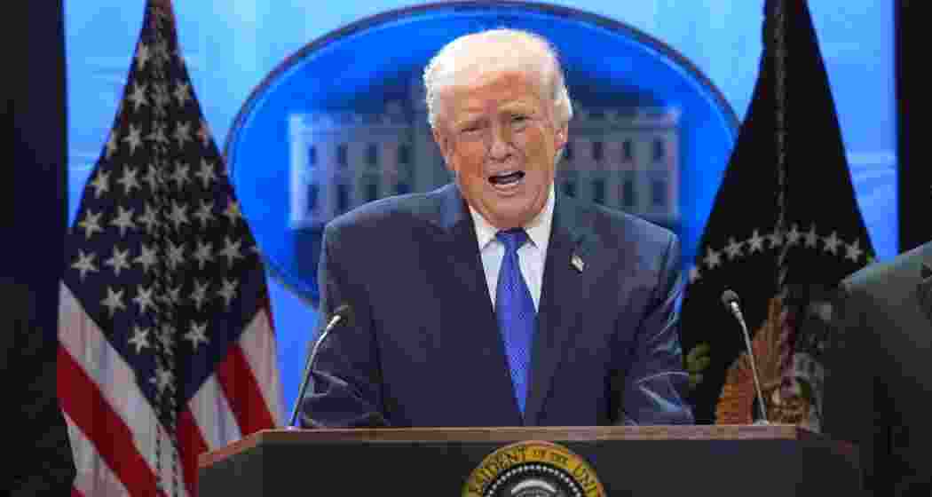 A file photo of US President, Donald Trump. 