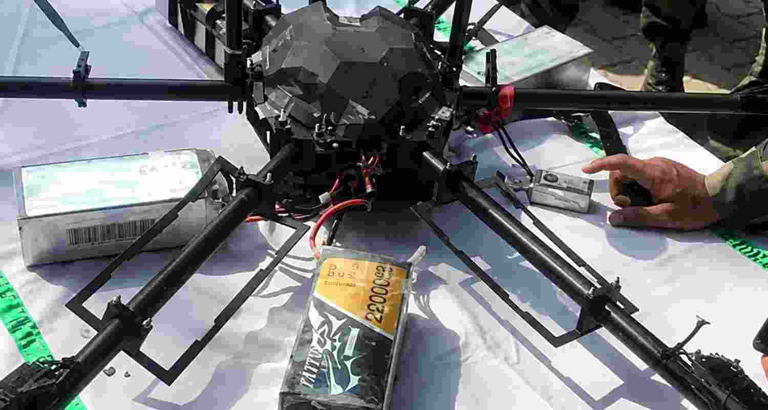 The Indian Army recovered a second suspected Pakistani drone in a week from Jammu and Kashmir's Samba district, prompting a forensic probe. The Indian Army recovered a second suspected Pakistani drone in a week from Jammu and Kashmir's Samba district, prompting a forensic probe.