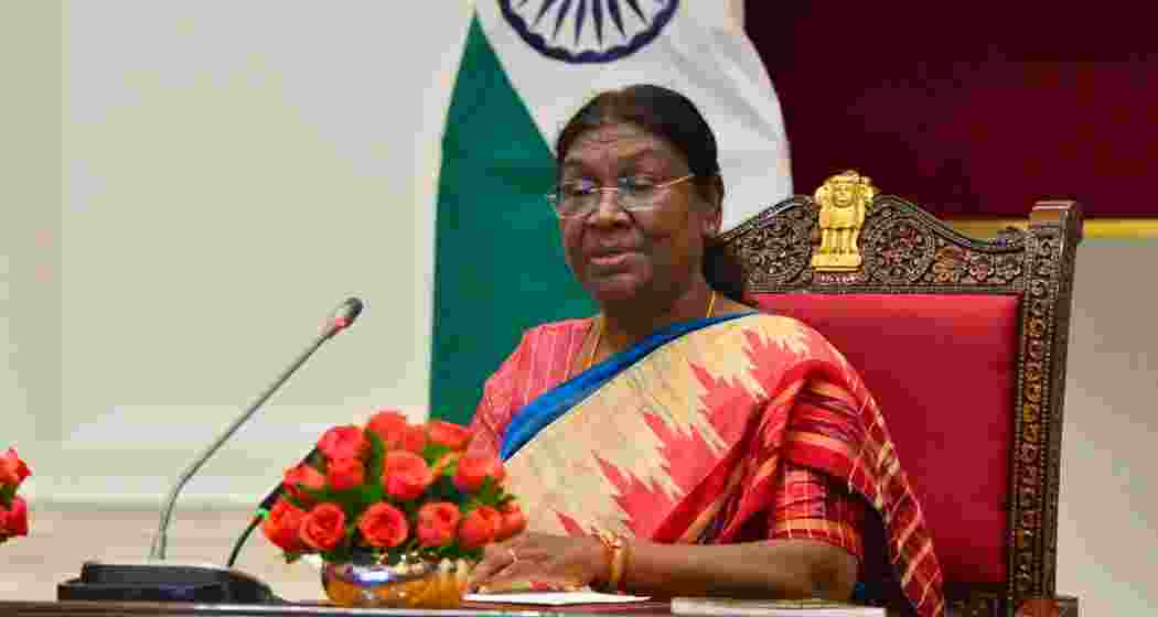 A file photo of President Droupadi Murmu. 