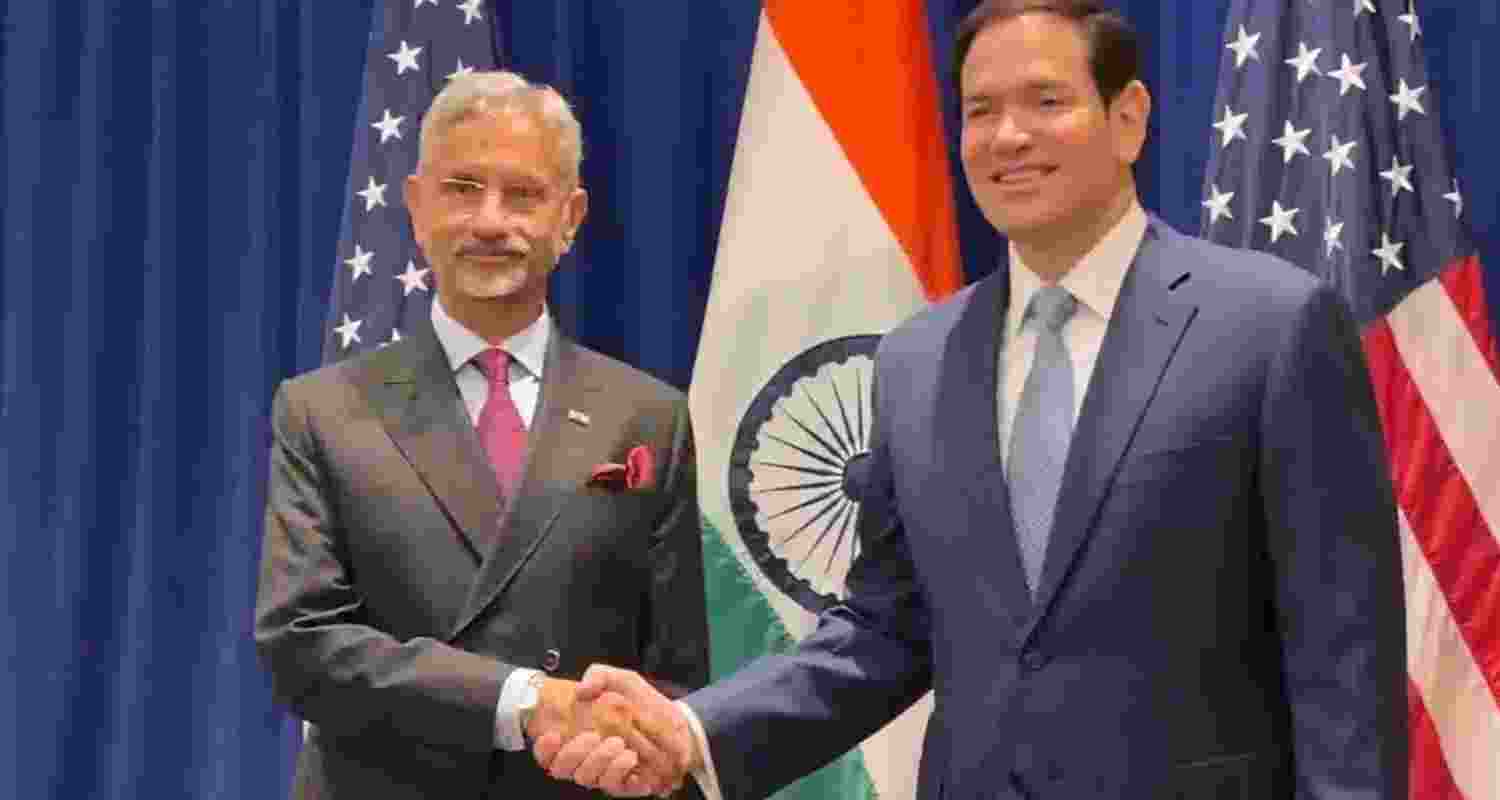 External Affairs Minister S Jaishankar with US Secretary of State Marco Rubio.