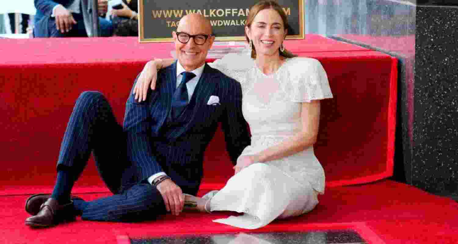 Emily Blunt, Stanley Tucci get stars on Hollywood Walk of Fame