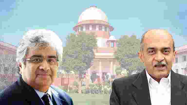 SC witnesses heated exchange between Harish Salve, Bhushan