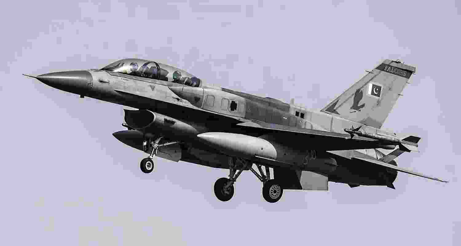 A file photo of A Pakistan Air Force (PAF) F-16D Fighting Falcon.