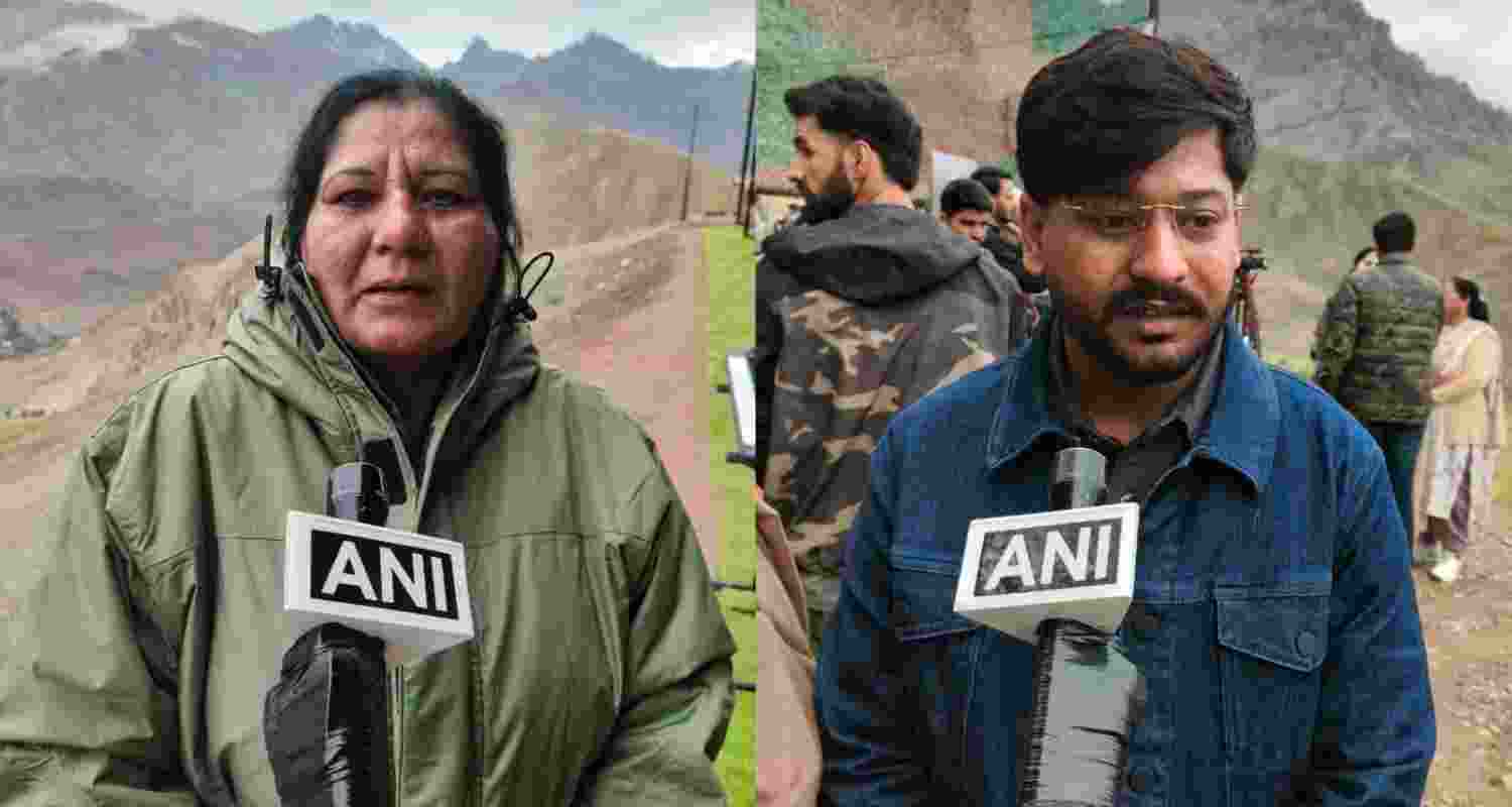 Family members of Kargil war heroes.