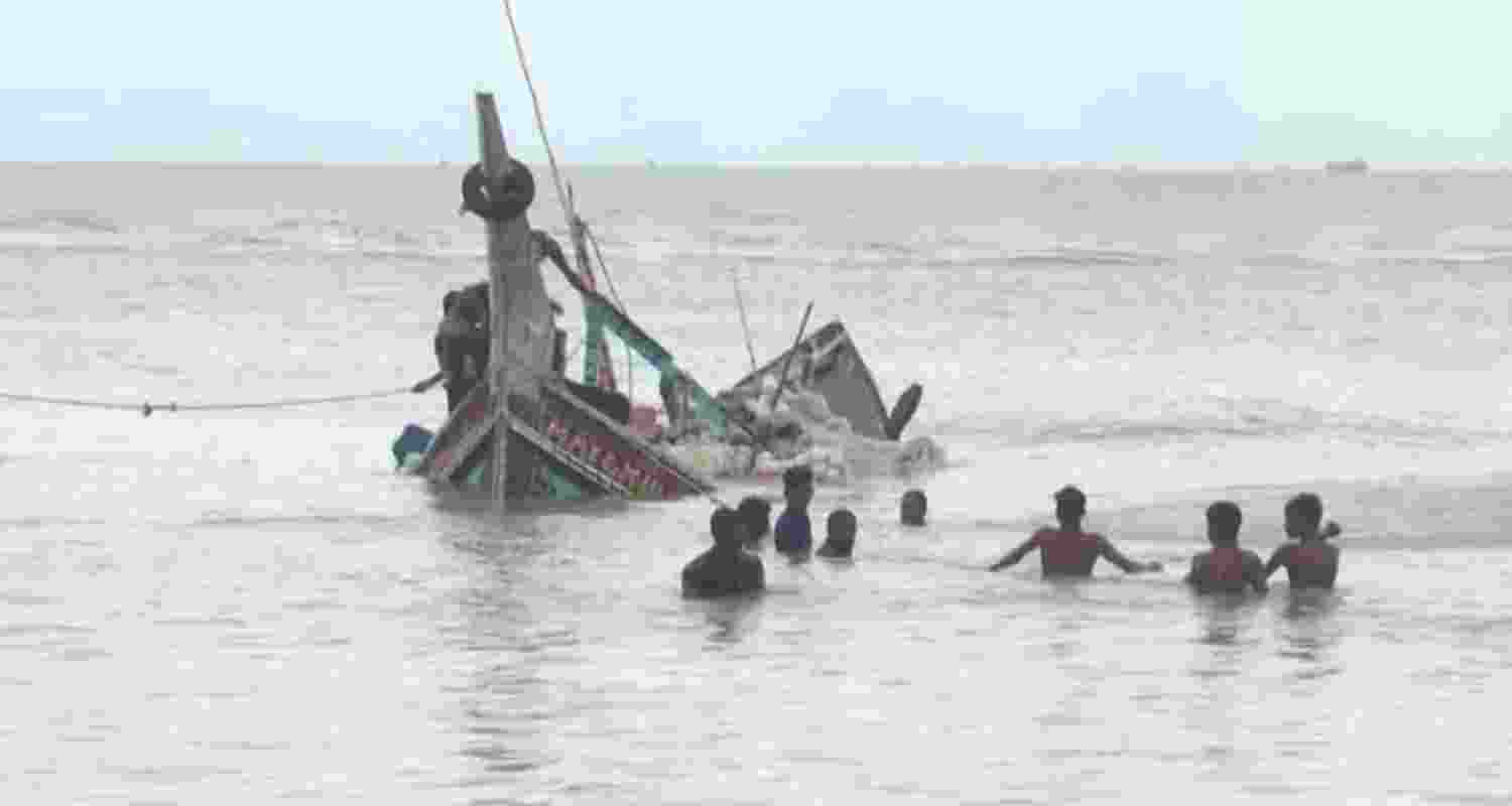 Two fishing trawlers capsize in Bay of Bengal