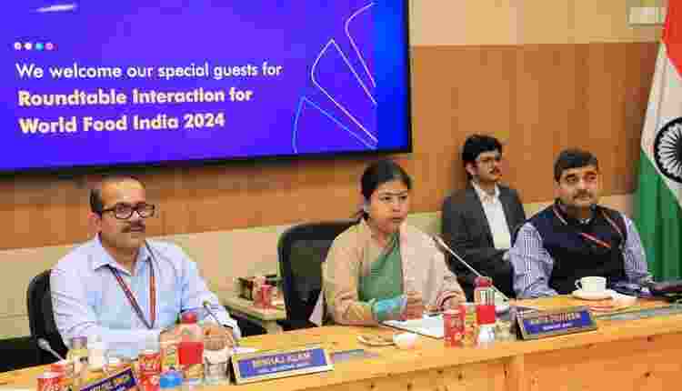 Secretary of the Ministry of Food Processing Industries, Anita Praveen led a roundtable interaction with industry stakeholders to provide insights into the forthcoming edition of World Food India set to take place from Sept 19to 22.