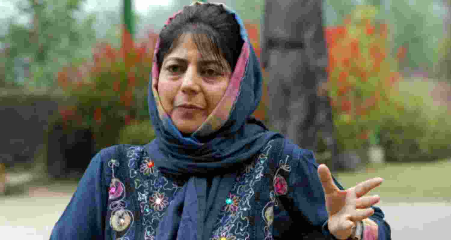 Former CM Mehbooba Mufti.