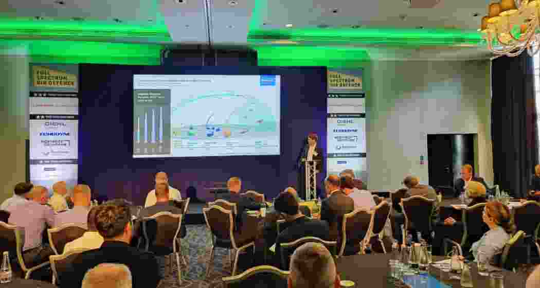 A session of the Full Spectrum Air Defence Summit underway in London, where top Bangladeshi military officials explored air defence upgrades and strategic partnerships.