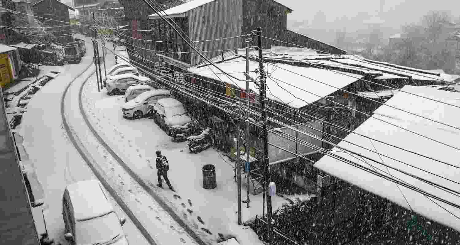 Jammu and Kashmir was cloaked in a white blanket of snow on Friday after the season’s first snowfall, long awaited by residents of the Valley