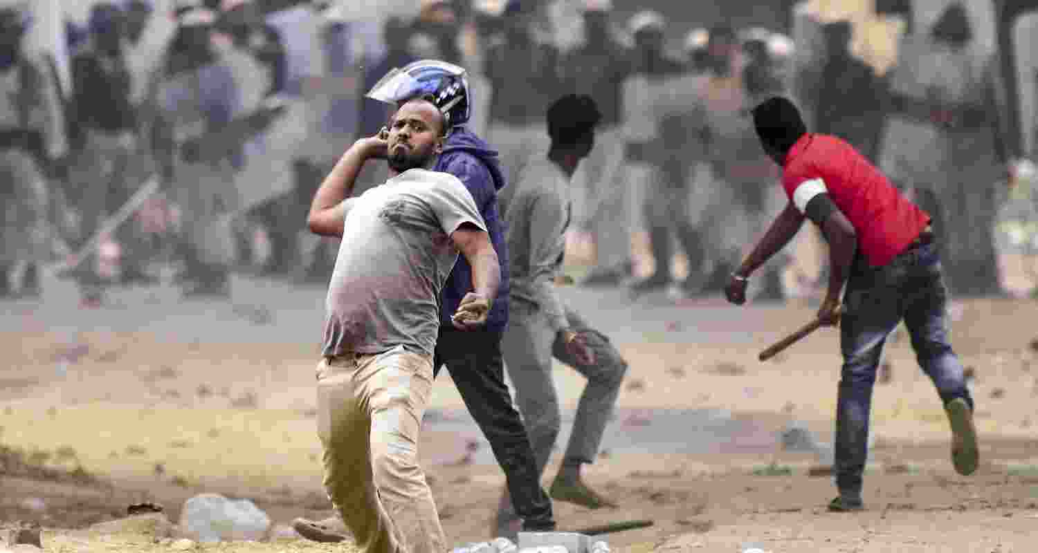 One of the victims was a person with disability – a non-tribal – who was charred to death after he got trapped inside a building that was set ablaze. The other victim was a tribal protester who succumbed to his injuries during the clash