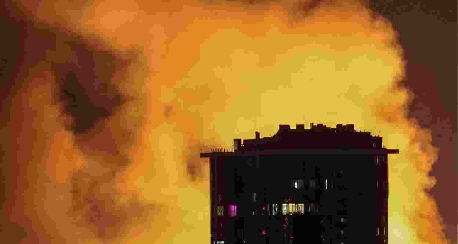 Ukraine’s air force said Russian drones were targeting the capital and regions in the northeast and south, prompting its military to deploy missiles