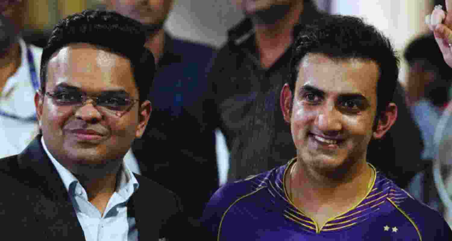 BCCI secretary Jay Shah with former Indian Cricket team batter Gautam Gambhir.