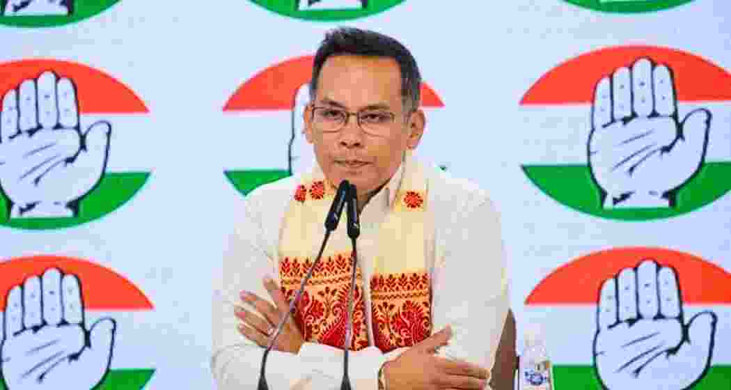 Assam Congress president Gaurav Gogoi addressing a press conference. (File photo)