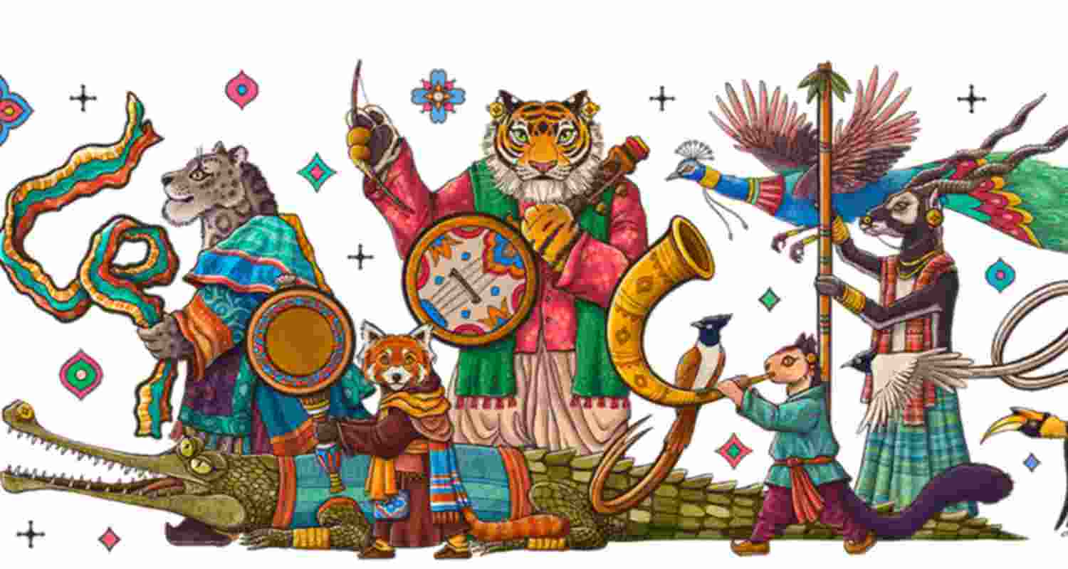 Google celebrates 76th R-Day with 'wildlife meets culture' doodle