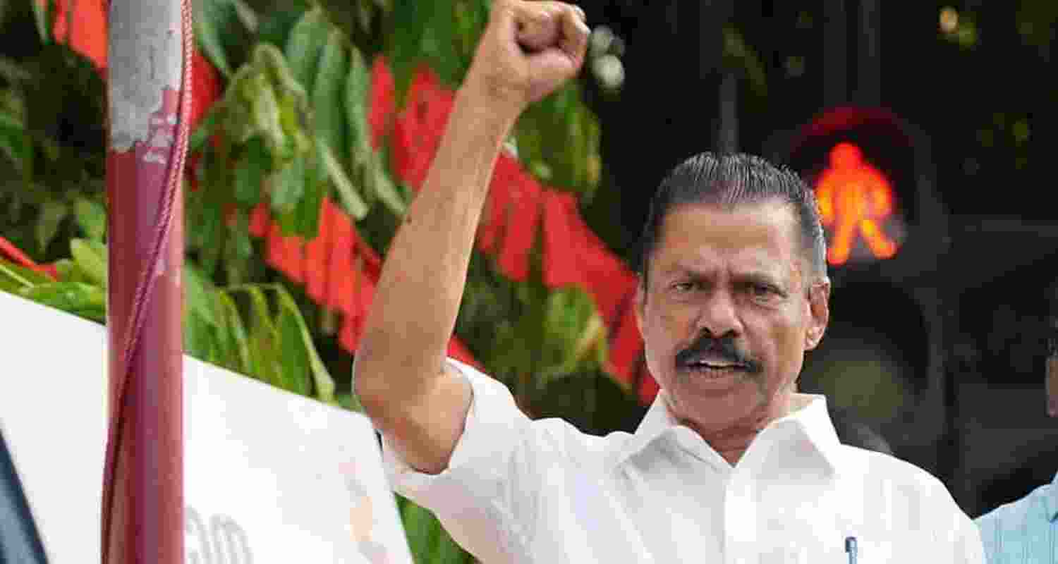 MV Govindan, the CPI(M) Kerala state secretary - file image.