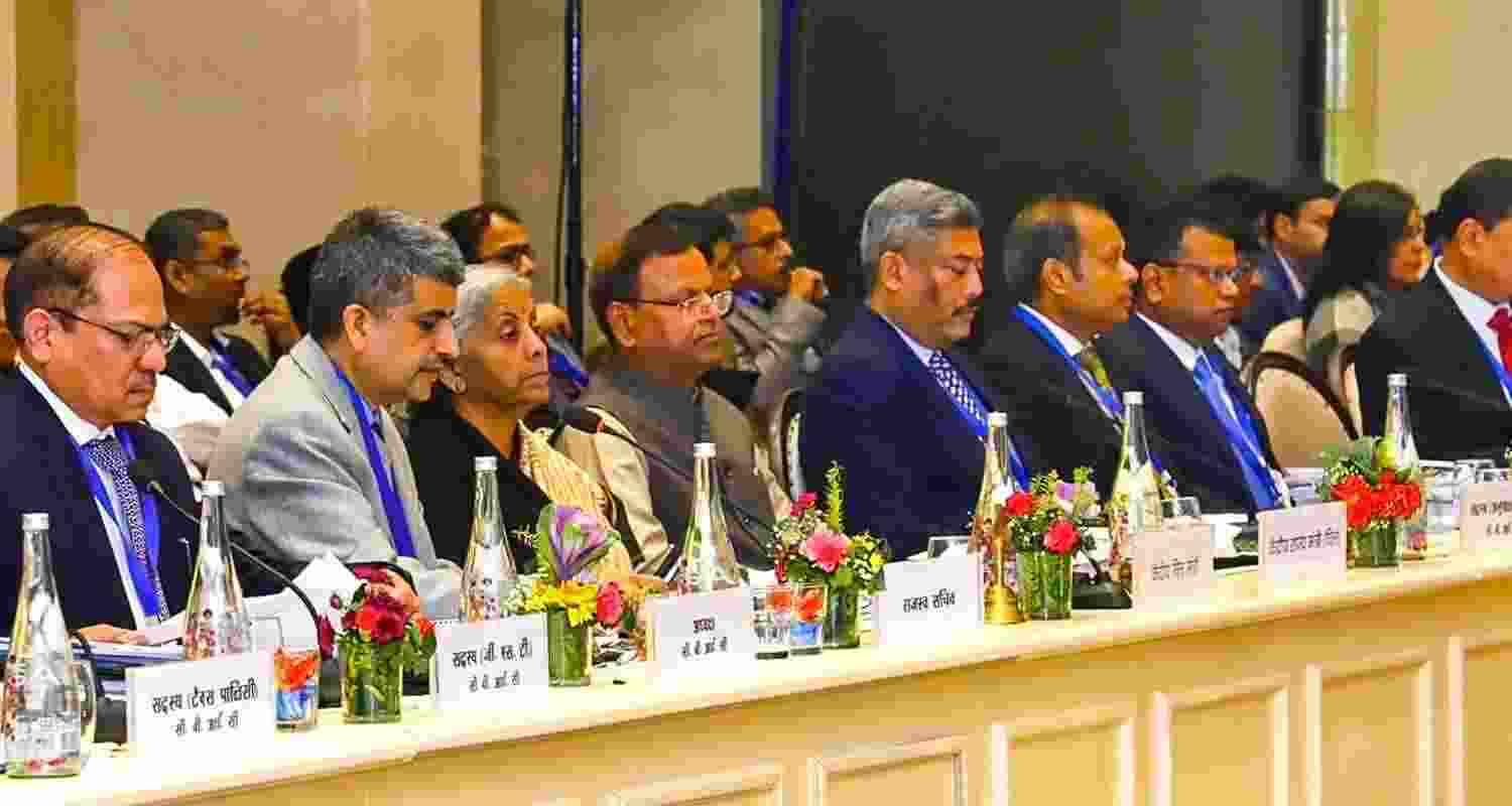 Union Finance Minister Nirmala Sitharaman chairs the 55th meeting of the GST Council, in Jaisalmer.