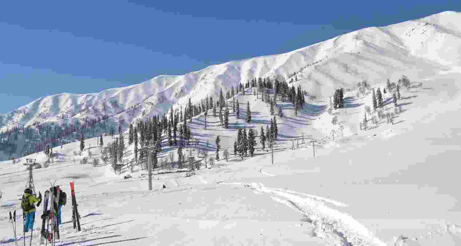the Gulmarg Ski Resort in Jammu and Kashmir.
