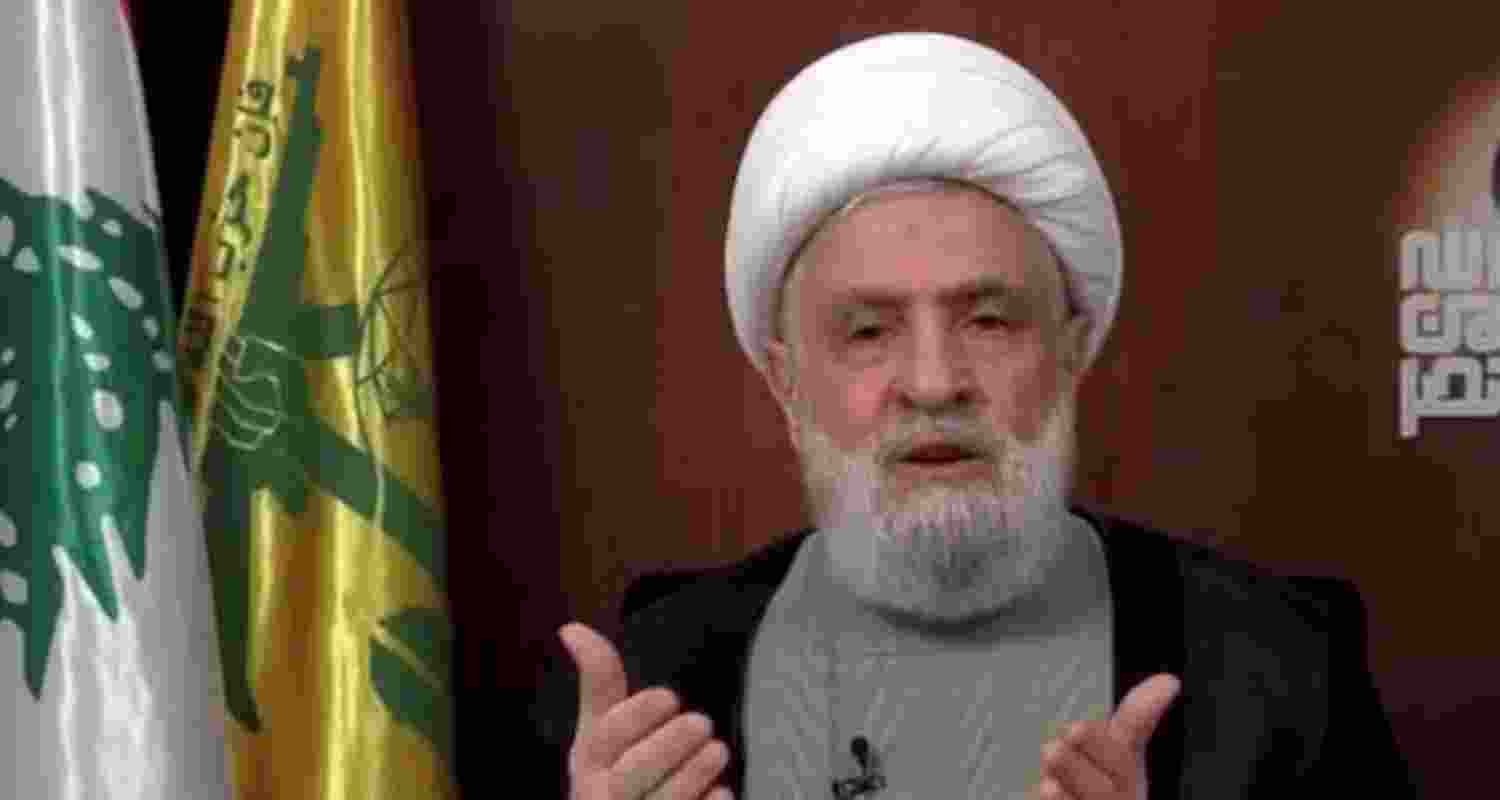 Hezbollah leader Naim Qassem. Image: X