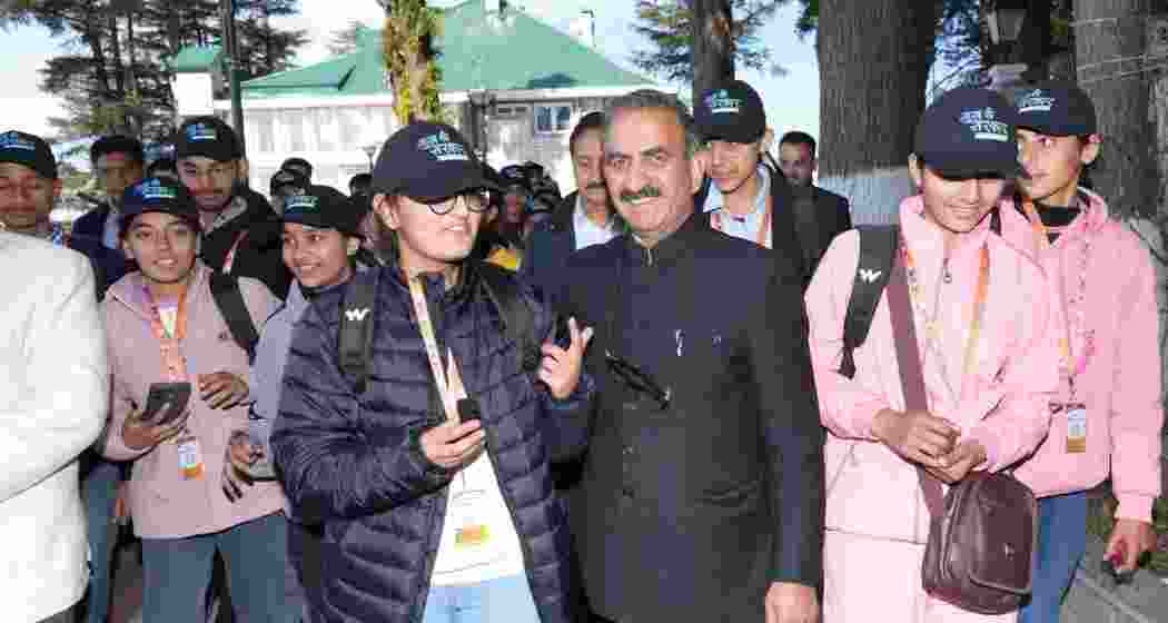 Himachal Pradesh Chief Minister Sukhvinder Singh Sukhu sent off 50 talented students for an 11-day academic tour to Cambodia and Singapore.
