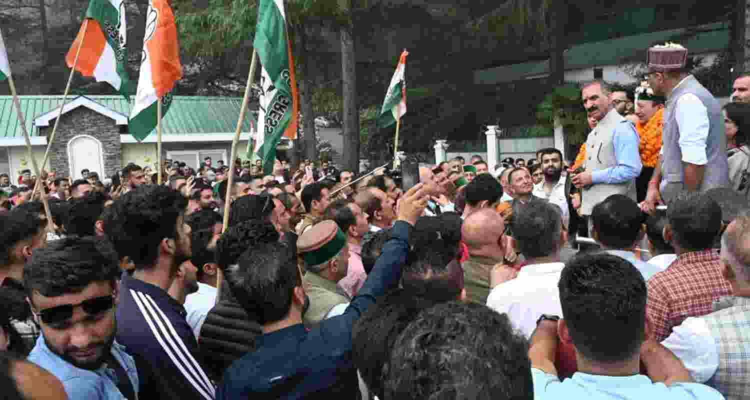 Himachal CM Sukhvinder Singh Sukhu led a Congress protest over alleged misuse of Ram Mandir donations, accusing the BJP of politicising the issue.