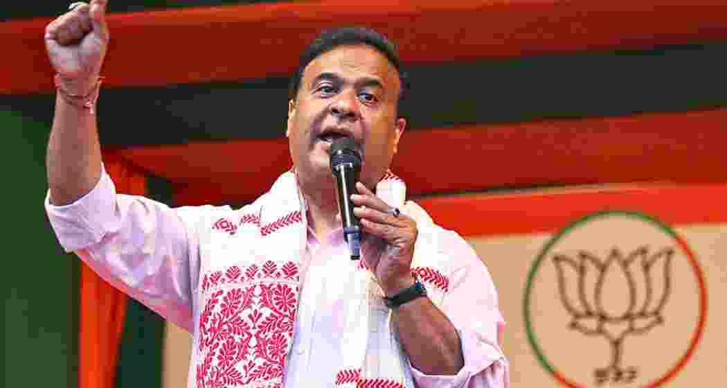 Assam Chief Minister Himanta Biswa Sarma during a rally in Guwahati. (Image: PTI)