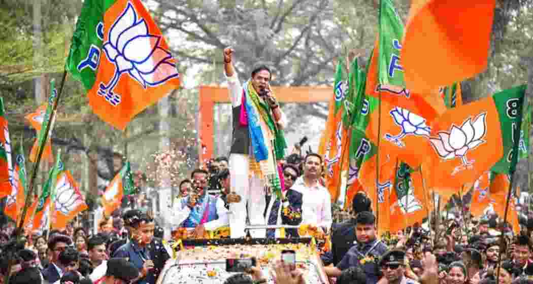 Assam CM Himanta Biswa Sarma during BJP campaigning. (Photo: PTI)