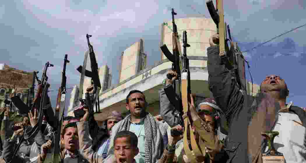 Houthi militants display their weapons in retaliation following US airstrikes in Yemen. The Iran-backed group has vowed to escalate attacks after 53 were killed in the latest military offensive.







