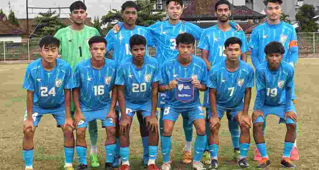 The India U19 football team gears up for a challenging encounter in Bali.