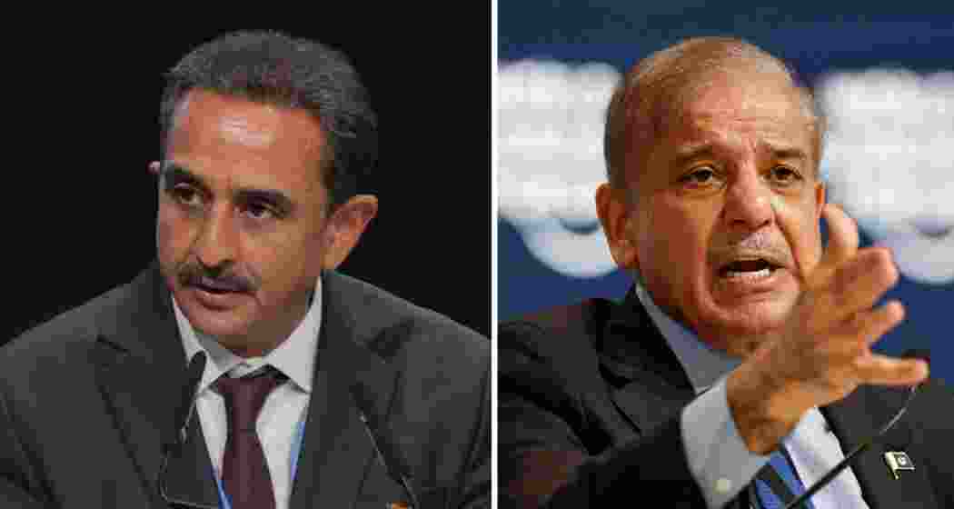 Union Minister Kirti Vardhan Singh and Pakistan Prime Minister Shehbaz Sharif. (File photo)