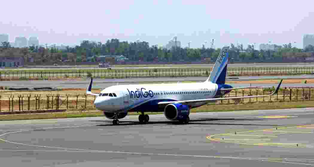 File photo of an IndiGo aircraft resting at the runway.