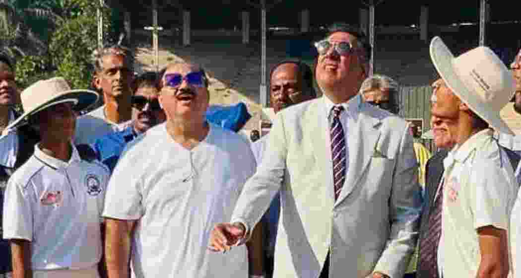 Bollywood actor Boman Irani inaugurates the tournament, accompanied by Nadim Memon, marking the official launch of the event.