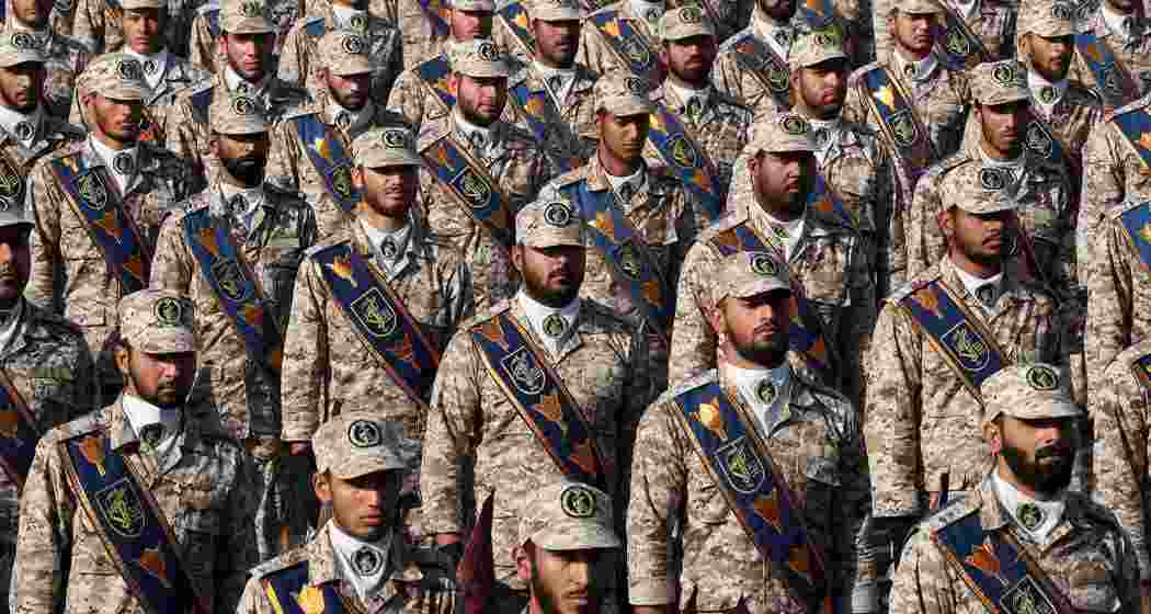 Iranian army cadets march during National Army Day near Tehran. (File photo)