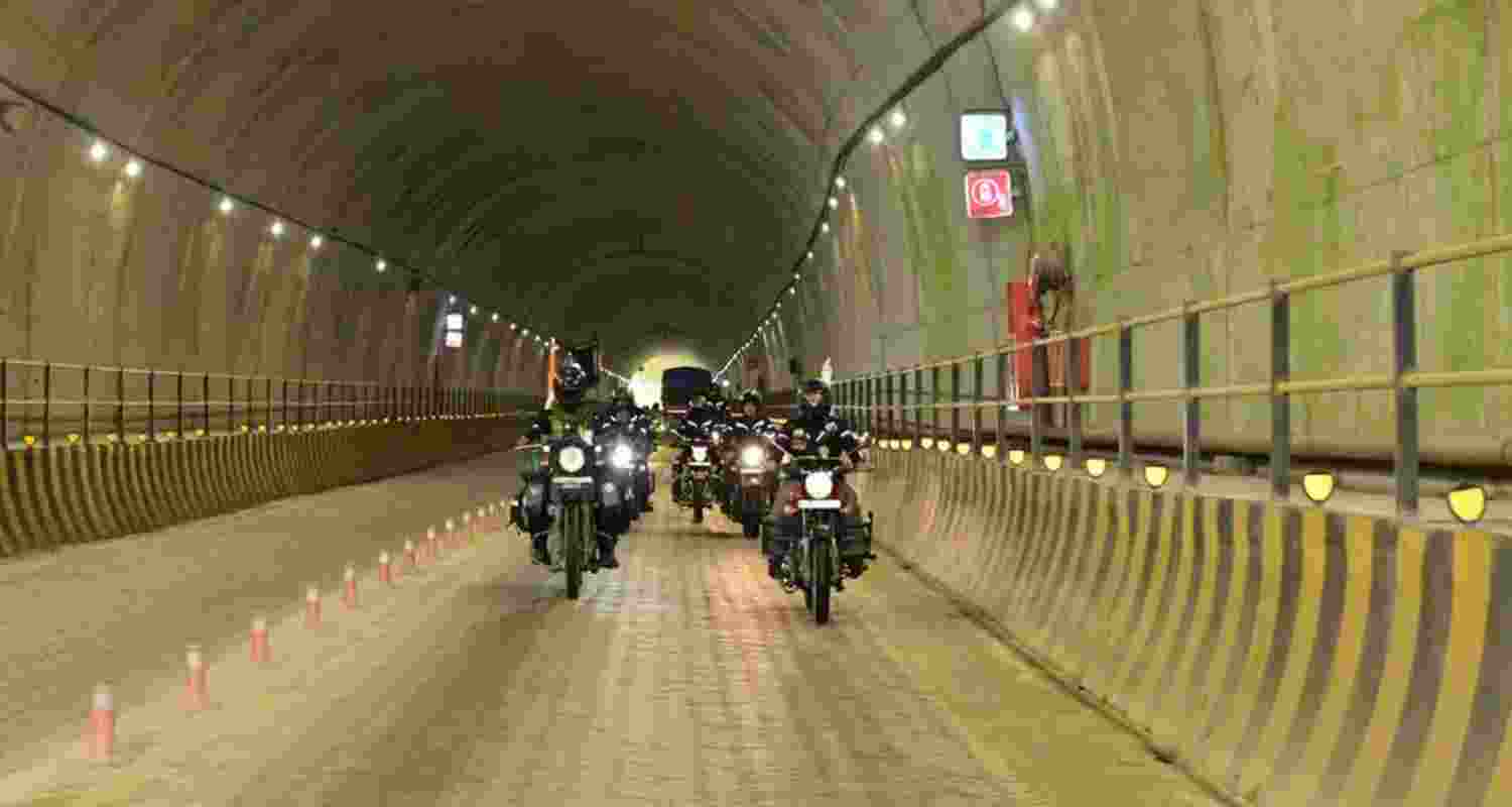 Riders during the 1,000-km Tawang-Anjaw expedition. 