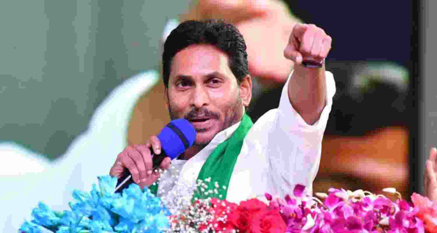 YSRCP president and former Andhra Pradesh Chief Minister YS Jagan Mohan Reddy.