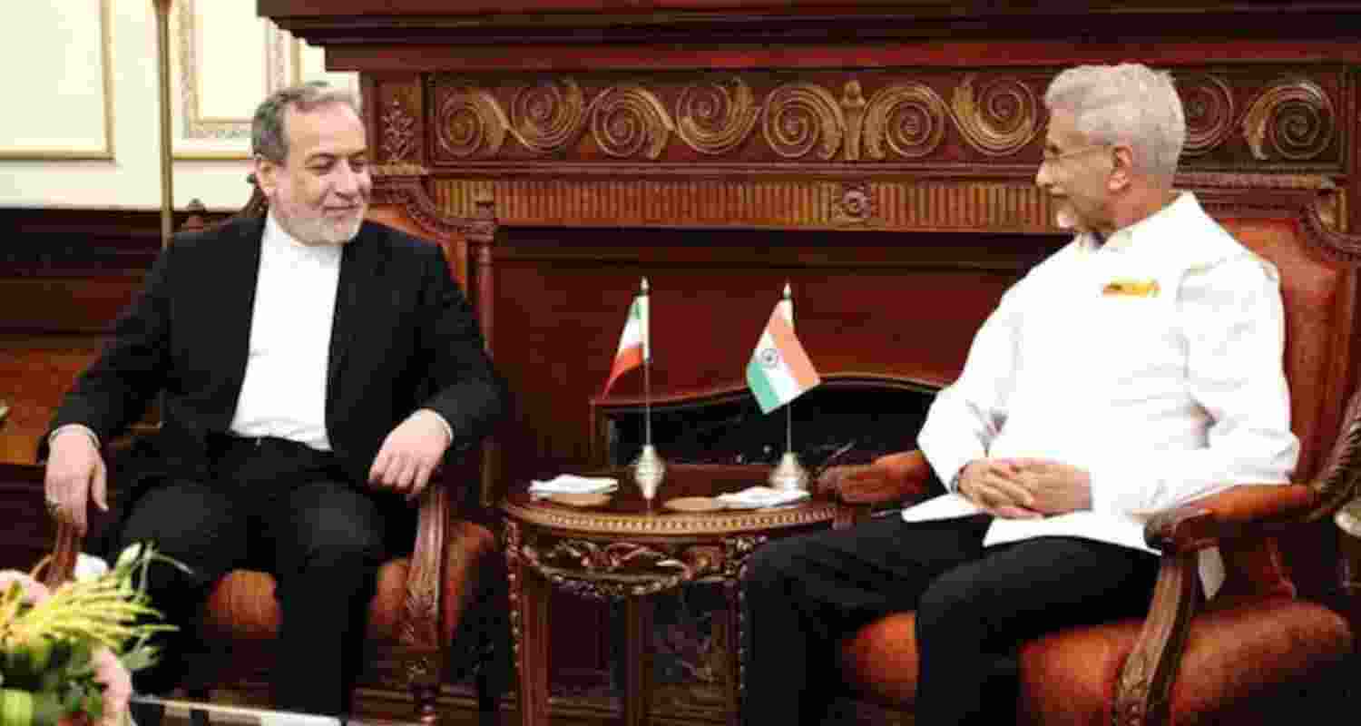 External Affairs Minister S. Jaishankar with his Iranian counterpart Seyed Abbas Araghchi. 