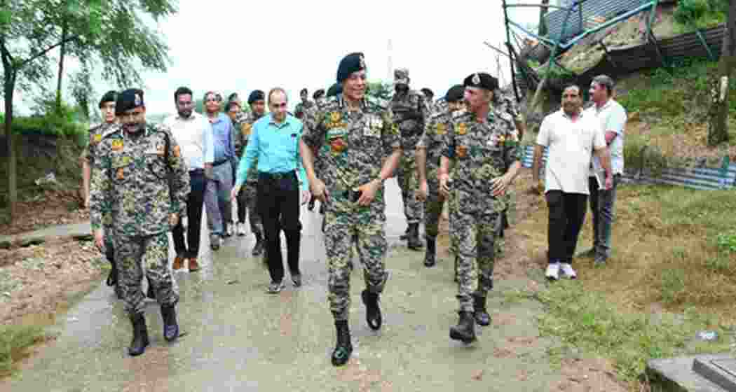 Daljit Singh Chawdhary, Director General BSF, arrived at Frontier Headquarters BSF Jammu on a two-day visit to the Jammu Frontier.