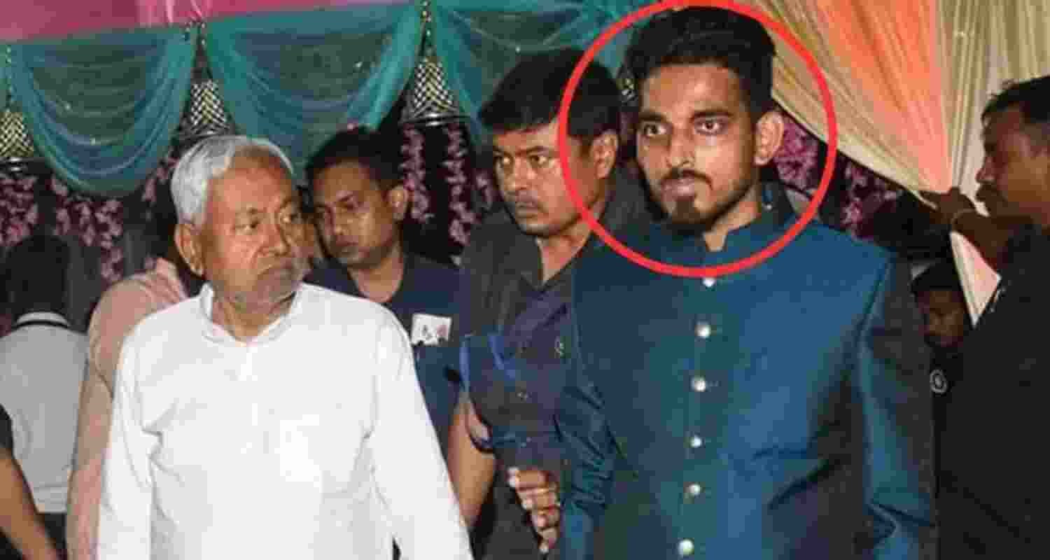 Bihar Chief Minister and JD(U) leader Nitish Kumar along with leader Saurav Kumar who was shot dead near Patna early on Thursday. Bihar Chief Minister and JD(U) leader Nitish Kumar along with leader Saurav Kumar who was shot dead near Patna early on Thursday.