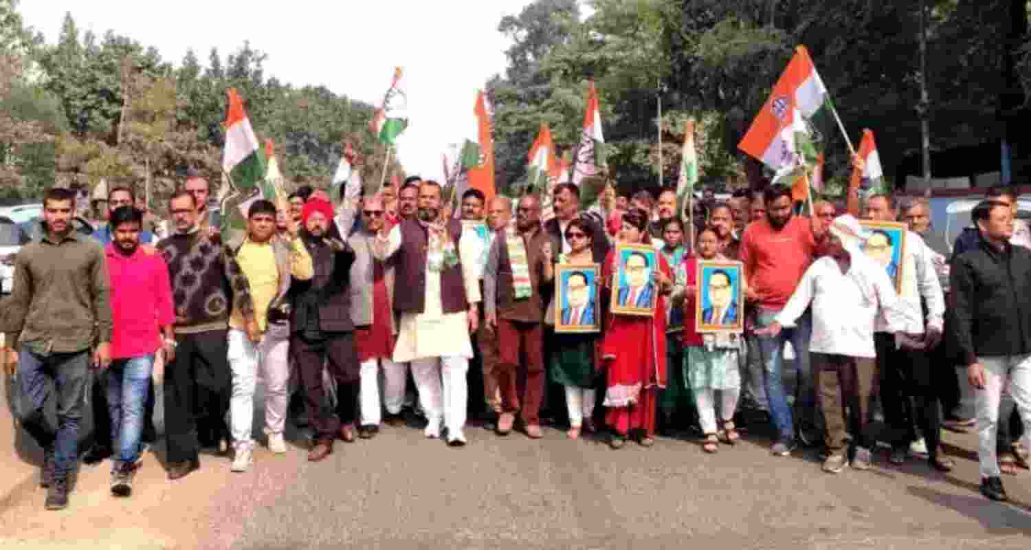 Jharkhand Cong launches march over Shah’s remarks on Ambedkar