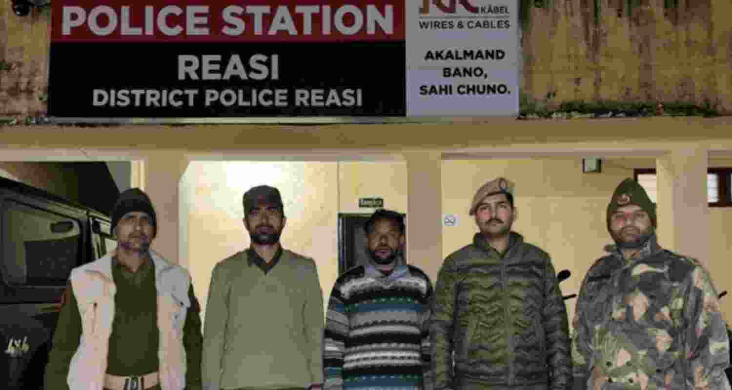 Jammu and Kashmir police arrest militant Anwar Ali Chouhan. 