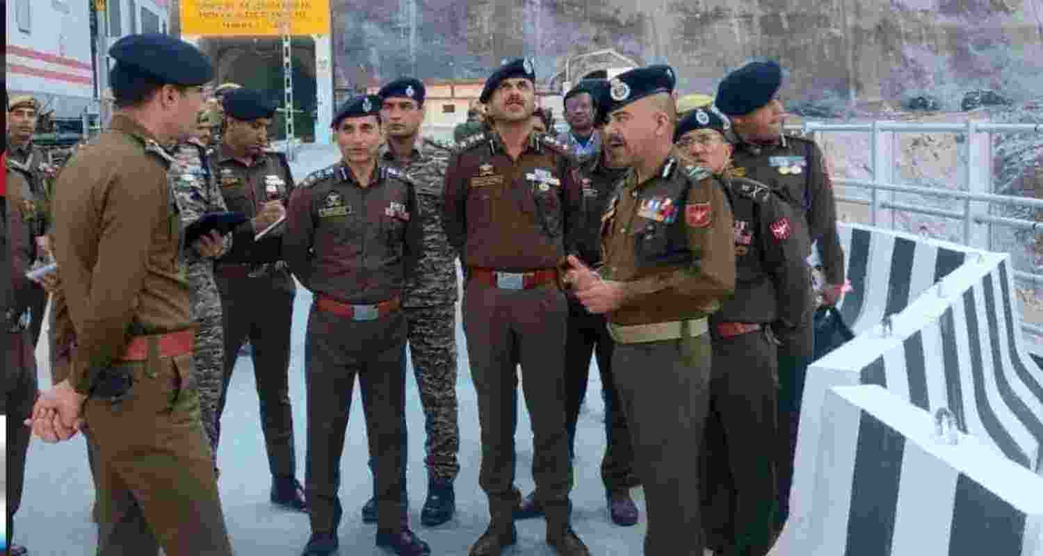 J&K DGP Nalin Prabhat reviews operational readiness in Reasi and Ramban districts. 