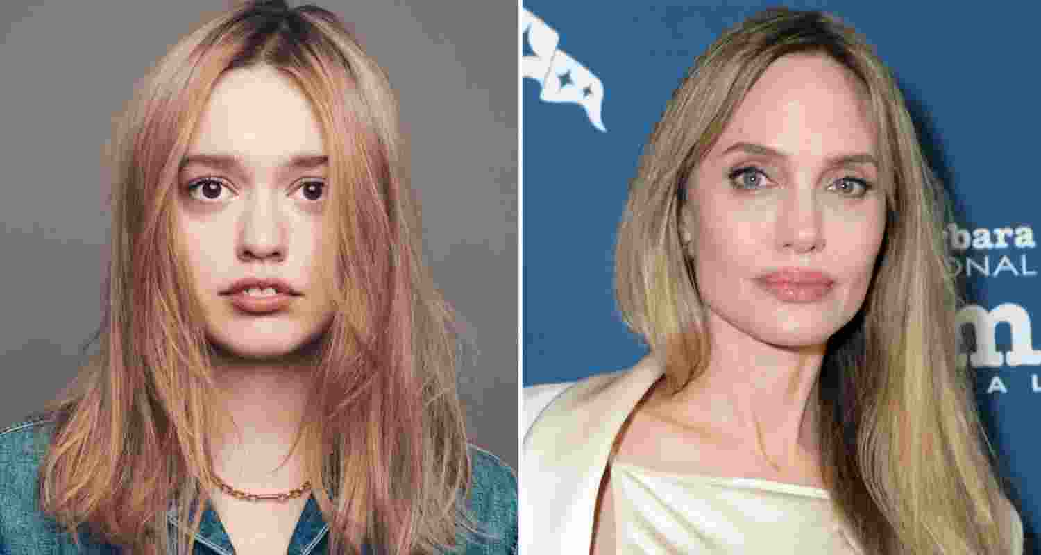 Angelina Jolie and Aimee Lou Wood. Image: X