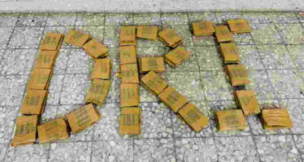 Upon search, the officers recovered 63 packets of a substance suspected to be charas. Subsequent testing with a field-testing kit confirmed the substance as charas.