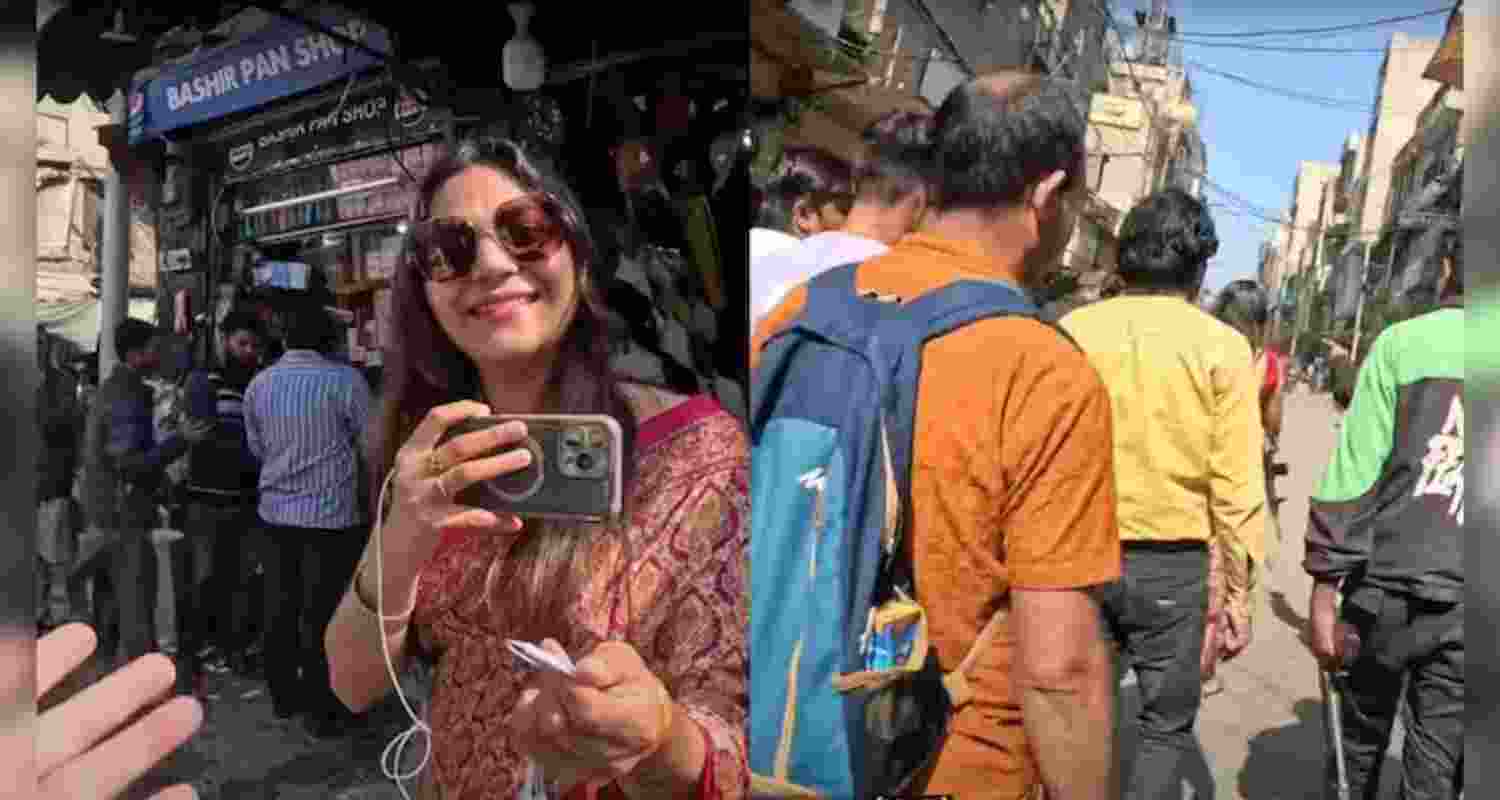 Jyoti Malhotra was accompanied by six gunmen when she visited a market in Lahore.