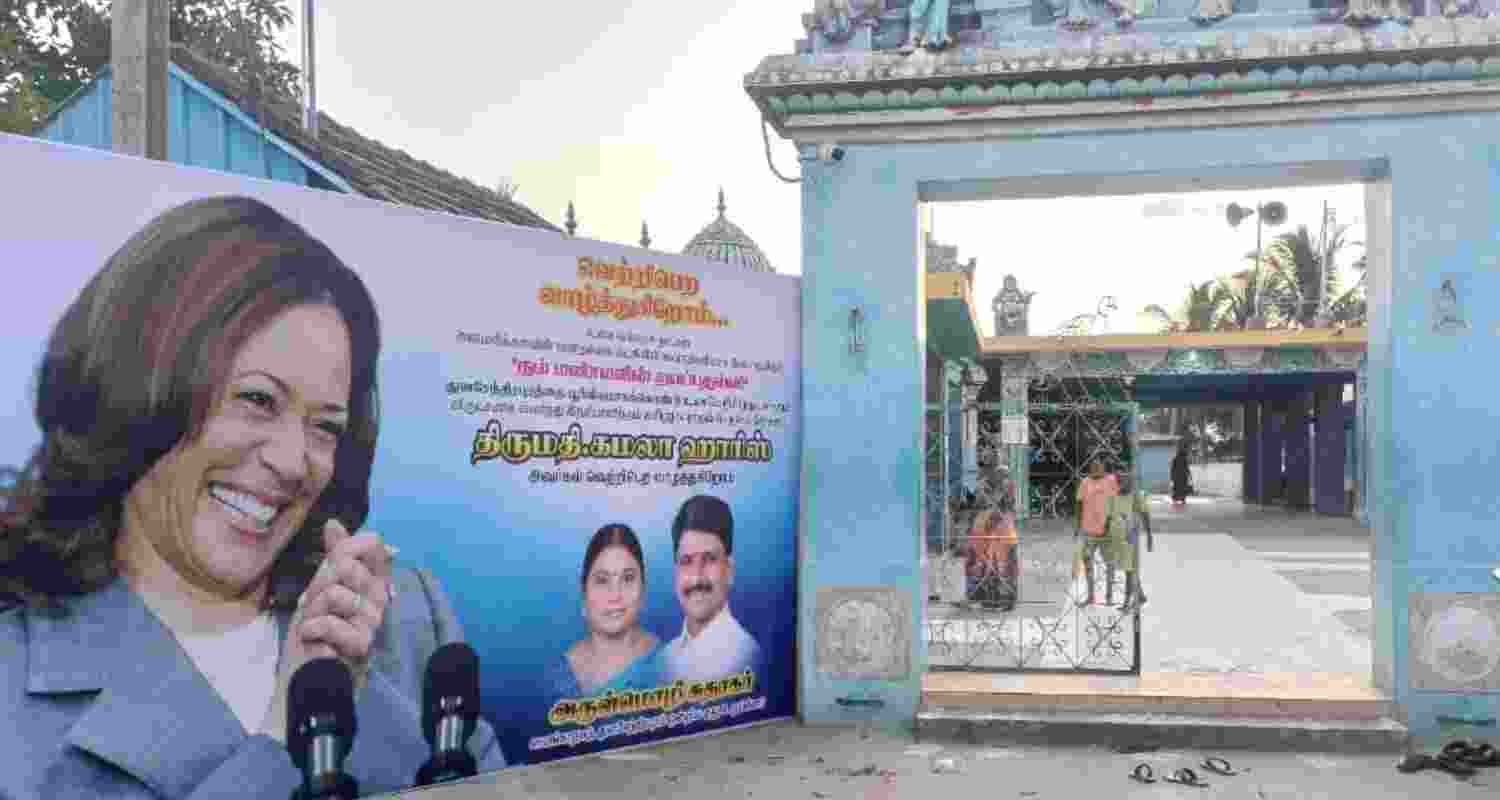 Temple bells ring loud in Kamala Harris’ ancestral village of Tamil Nadu
