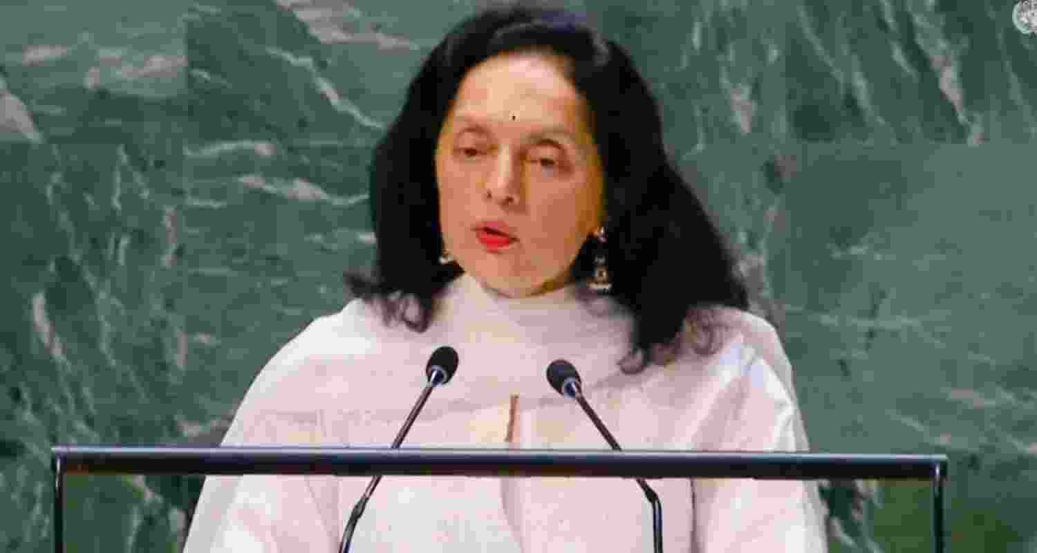 India's UN representative, Ambassador Ruchira Kamboj. 