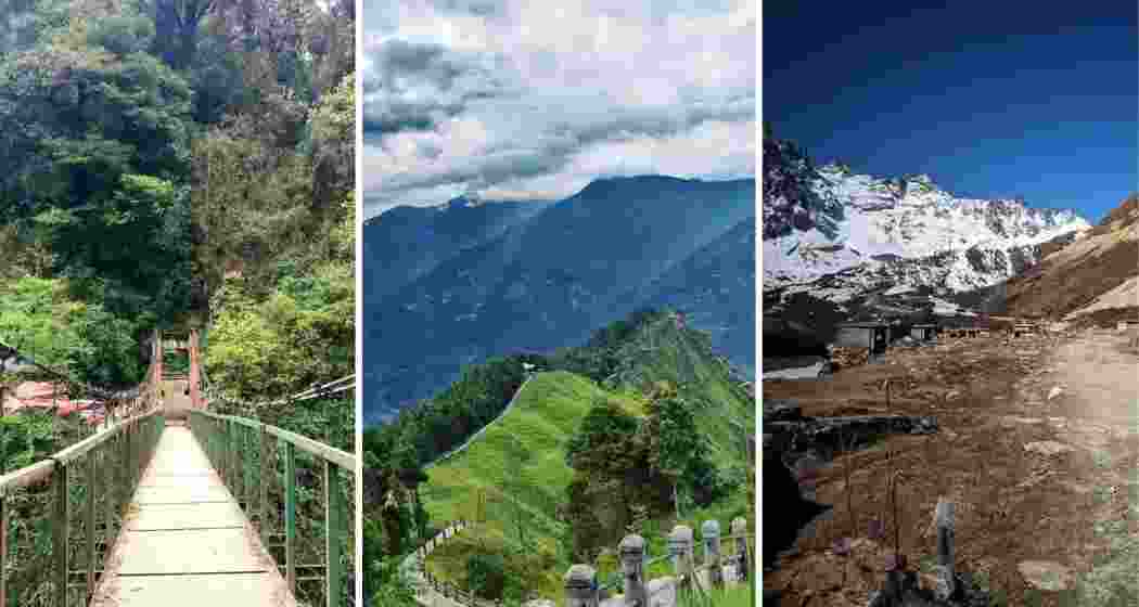 Various landscapes of Khangchendzonga National Park, the UNESCO-recognised site rated “Good” by IUCN for its conservation success and rich blend of ecology and culture.