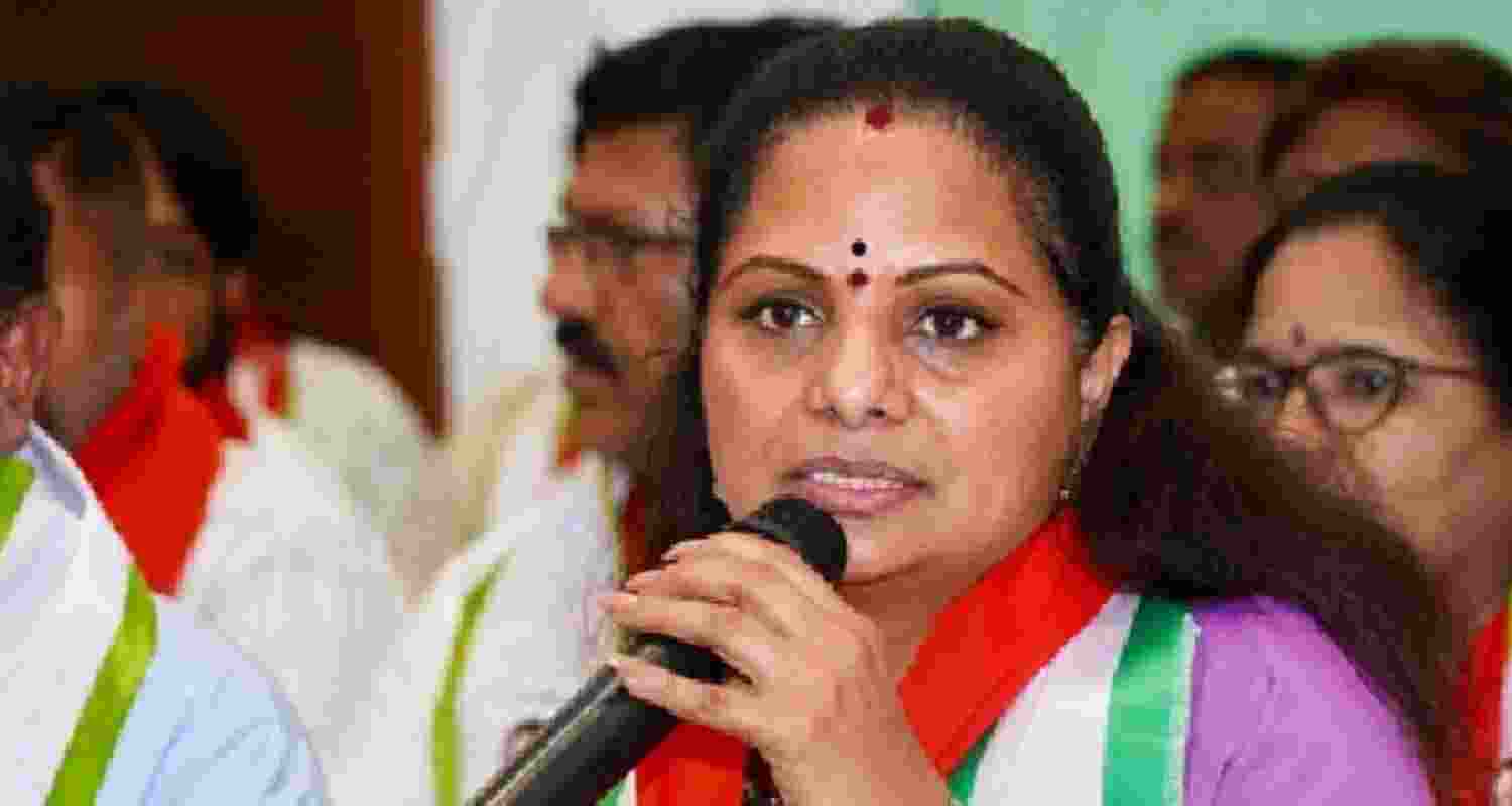 Daughter of BRS president K Chandrasekhar Rao, K Kavitha - file image.